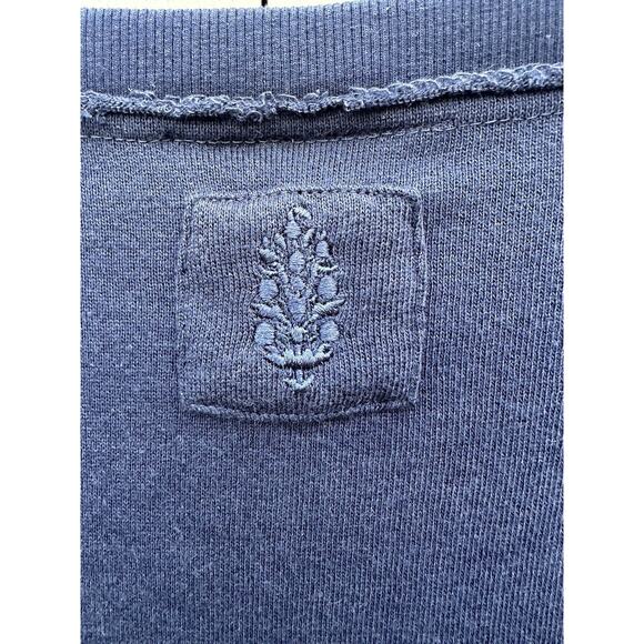 Free People Movement x Summer Class NC A&T Aggie Boxy Crop Top Crewneck XS Navy - Picture 10 of 11